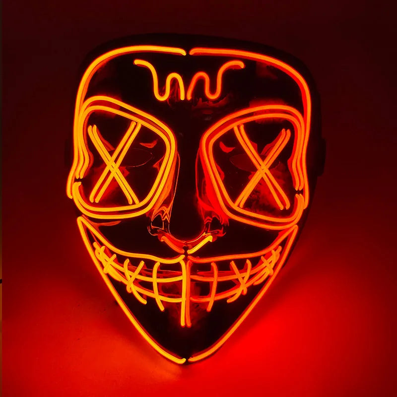 Halloween Party Supplies Luminous LED Purge Mask