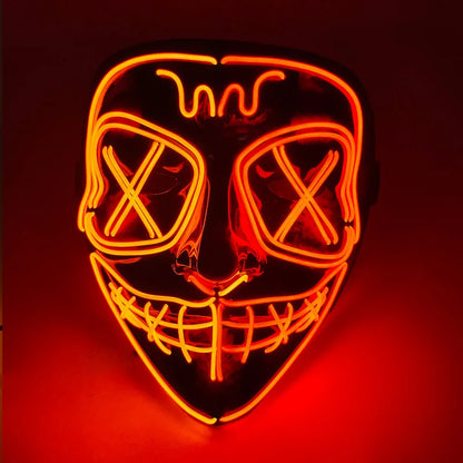 Halloween Party Supplies Luminous LED Purge Mask