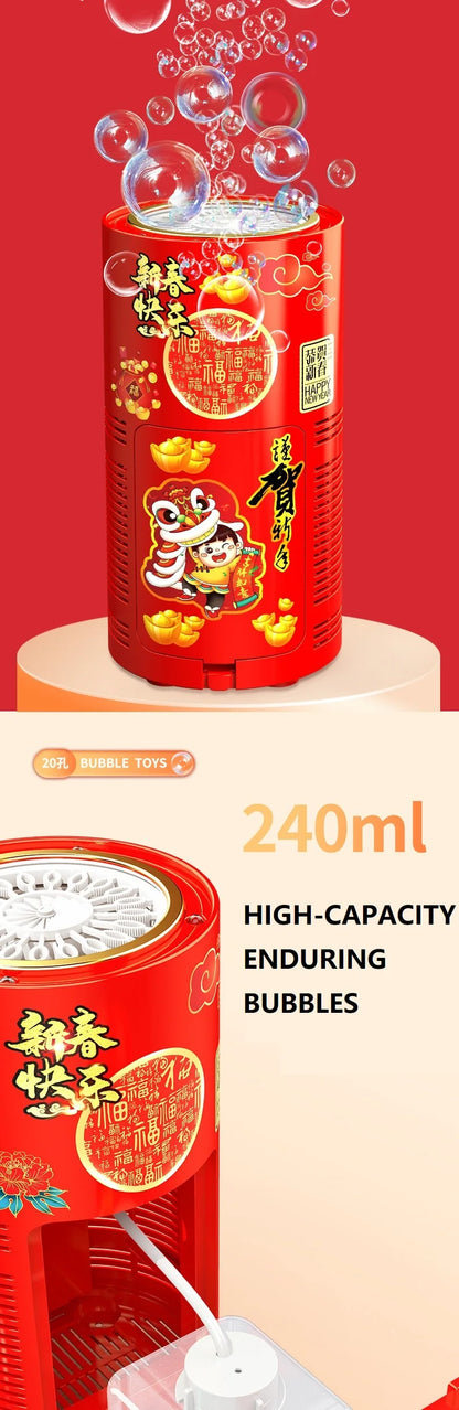 20 holes Fireworks bubble machine bubble blower