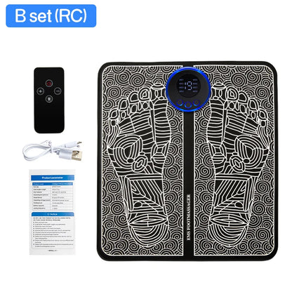 Electric EMS Foot Massager Pad Relief Pain Massage Mat