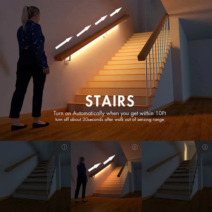 Motion Sensor Stair Lights With Chase Effect Under Bed Lights
