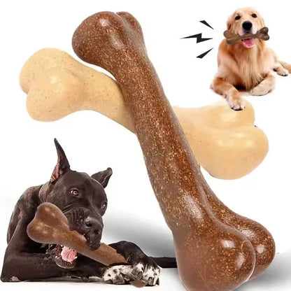 Dog Bone Chews Toys Nearly Indestructible Natural Non-Toxic