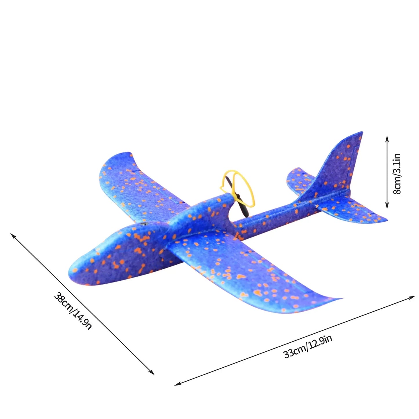Electric Foam Plane Glider Hand Throw Airplane with LED Light