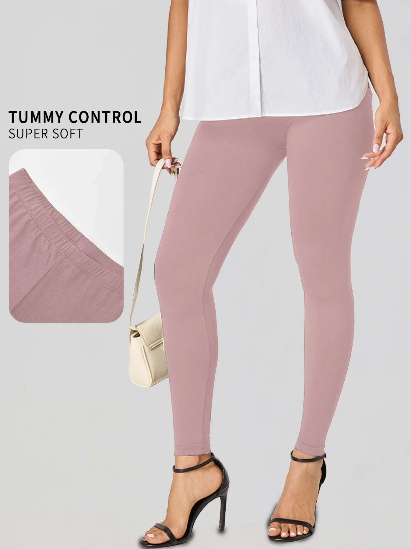 Plus Size Women's Leggings with Super Soft Fabric - High Elasticity