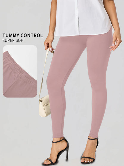 Plus Size Women's Leggings with Super Soft Fabric - High Elasticity