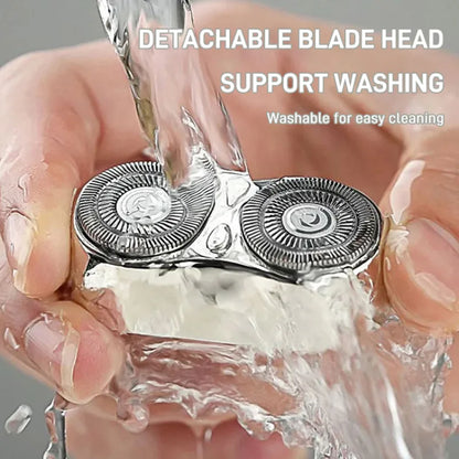 Portable Rotary Dual Ring Electric Shaver Men Shaver