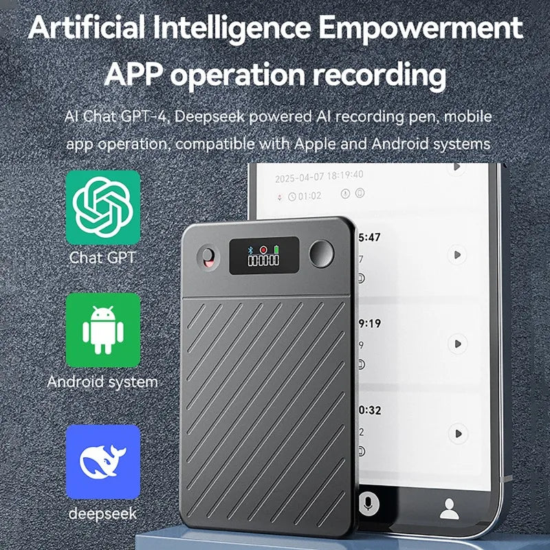 A3 ChatGPT-4 AI Voice Recorder Audio App Phone Call Record