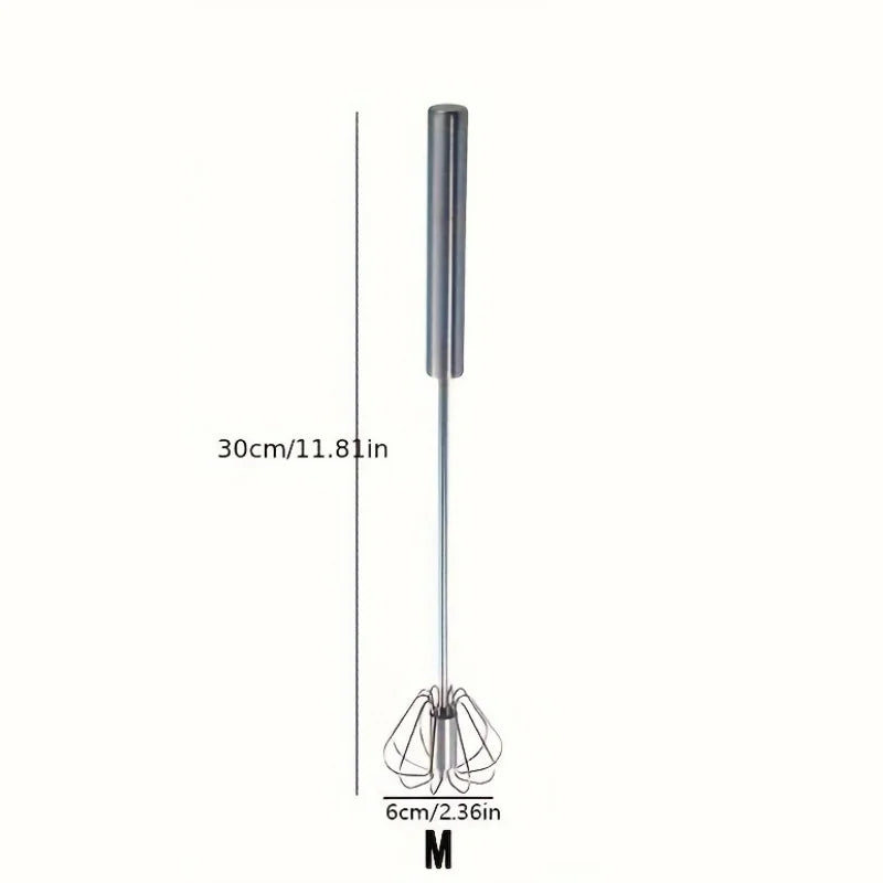 Stainless Steel Egg Beater Durable Semi-Automatic Mixer