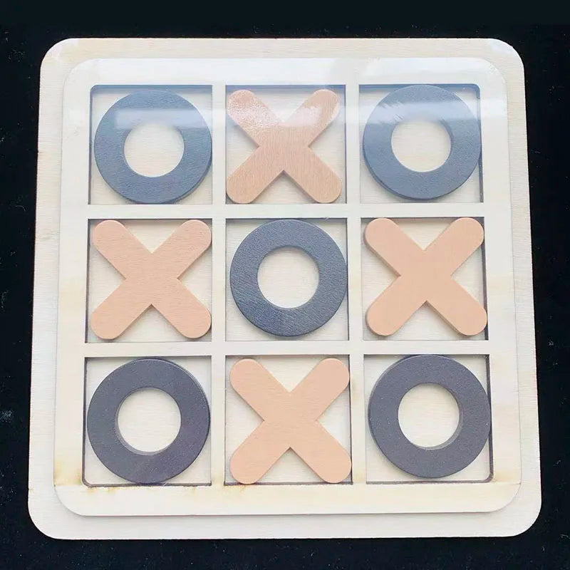 Montessori Wooden Toy Mini Chess Game Interaction Puzzle