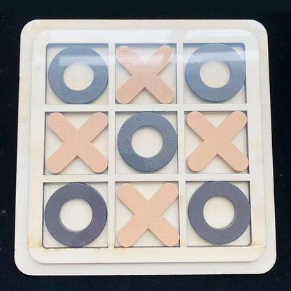 Montessori Wooden Toy Mini Chess Game Interaction Puzzle