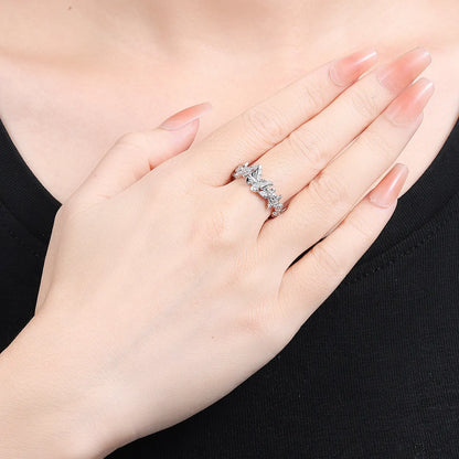 925 Sterling Silver Three-Ring Stackable Ring for Women