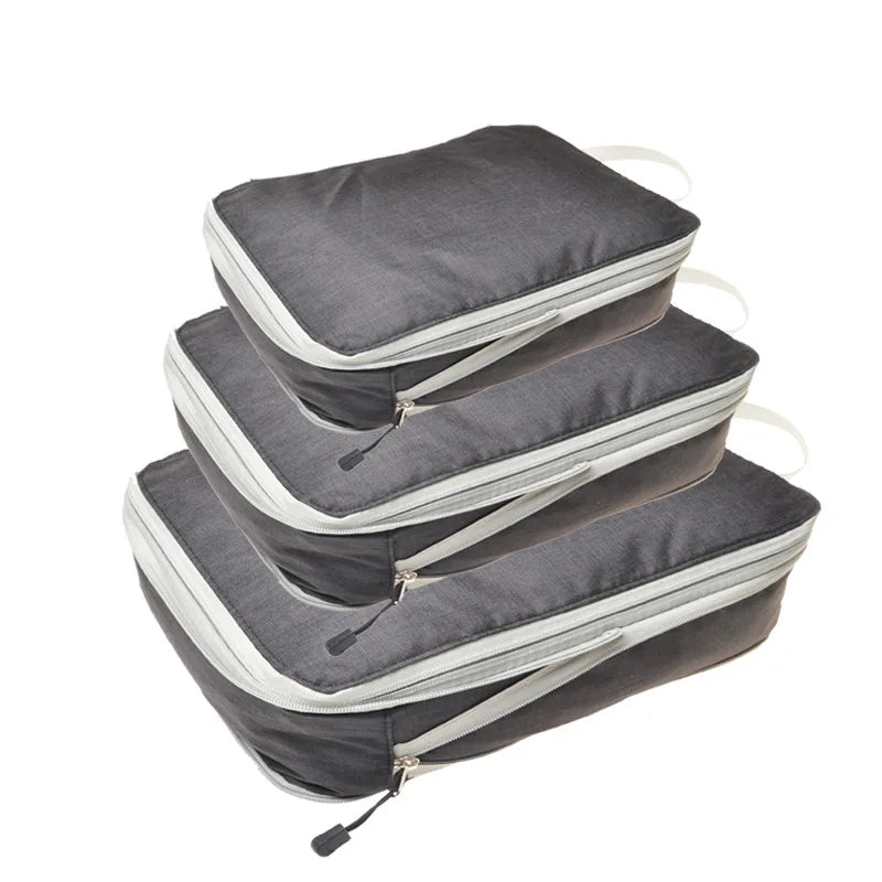 Travel Compression Packing Cubes Suitcase  Organizer Set