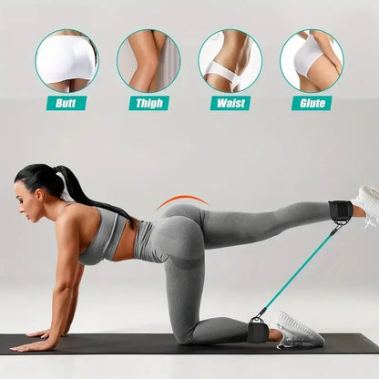 Ankle Straps Resistance Bands Set Fitness Workout Exercise