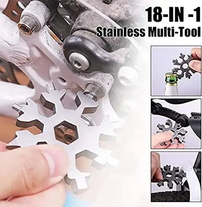 18-in-1 Snowflake Multi-Tool Snowflake Torque Wrench Tools