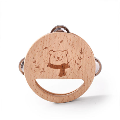 Montessori Wooden Toy Multicolor Xylophone Bell Beads
