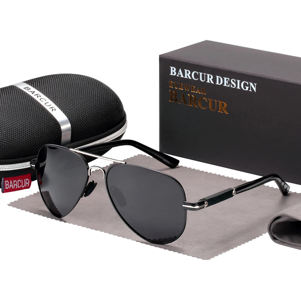 Men Sunglasses Pilot Polarized Sun glasses