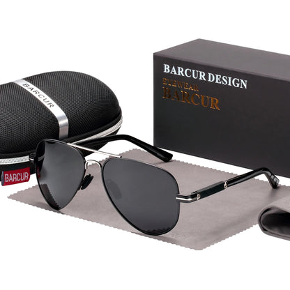 Men Sunglasses Pilot Polarized Sun glasses