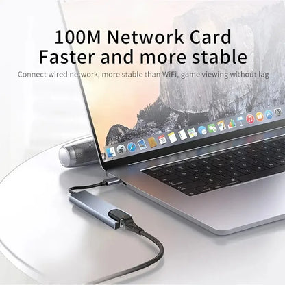 USB C Hub 8In1 7in2 7in1 Type C 3.1 To 4K HDMI Adapter