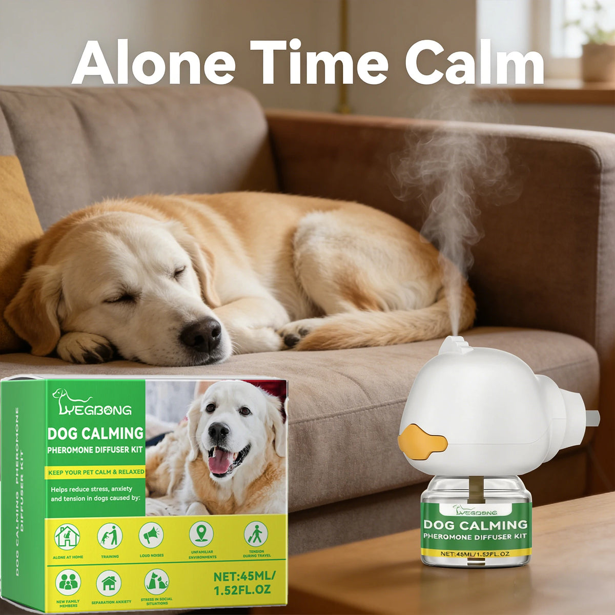 Dog Calming Diffuser Kit Relaxing Anti Anxiety Relief