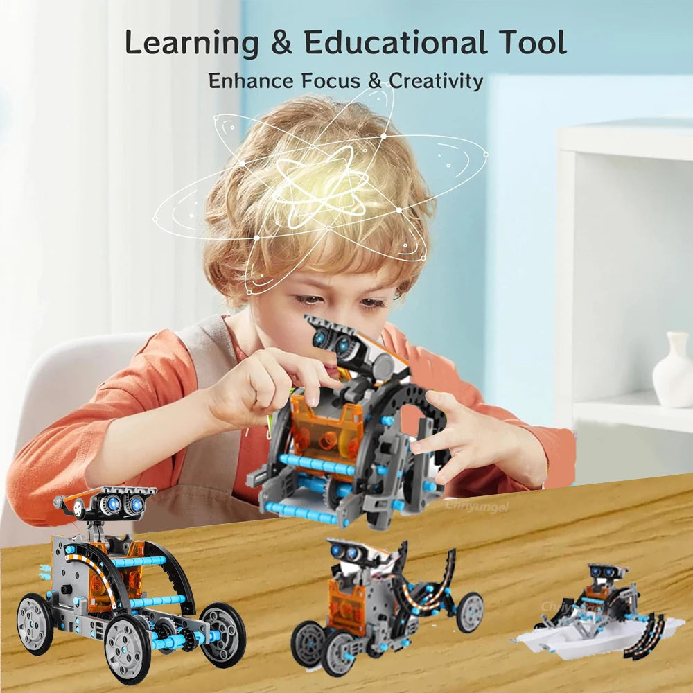 12-in-1 STEM Robot Building Kit Toys DIY Engineering Construction