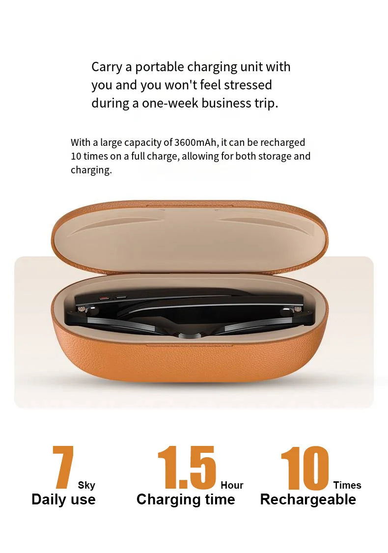 HOMEFISH M02 AI Smart Glasses with 4K Camera Bluetooth