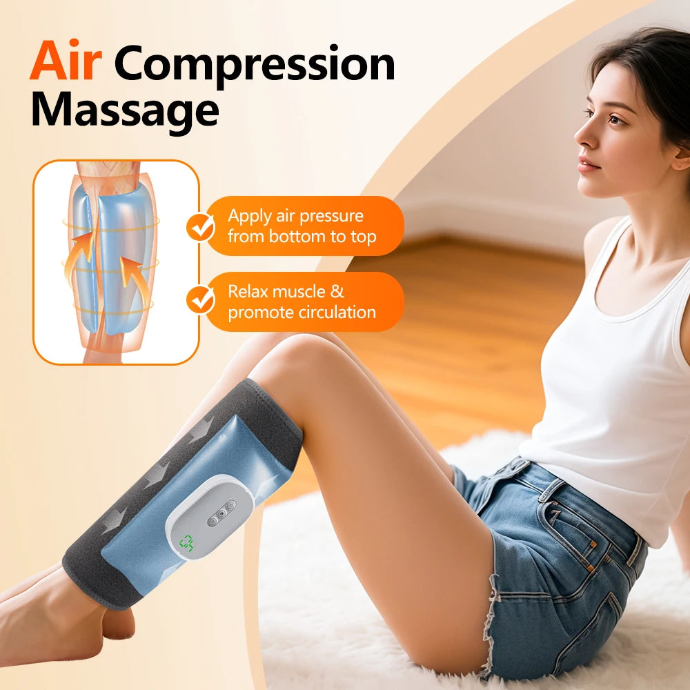 Eletric 360° Air Pressure Calf Massager Wireless Leg Massage