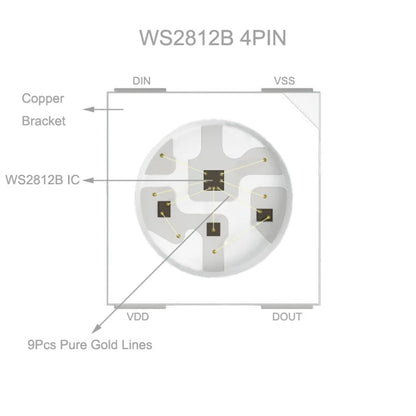 WS2811 WS2812B WS2815 WS2815 RGB LED Strip Tape Light
