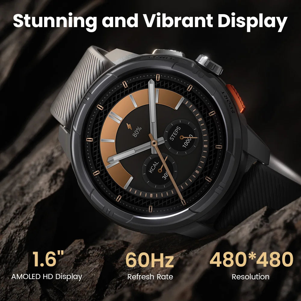 HAYLOU Solar Ultra GPS Smartwatch 1.6” AMOLED Display