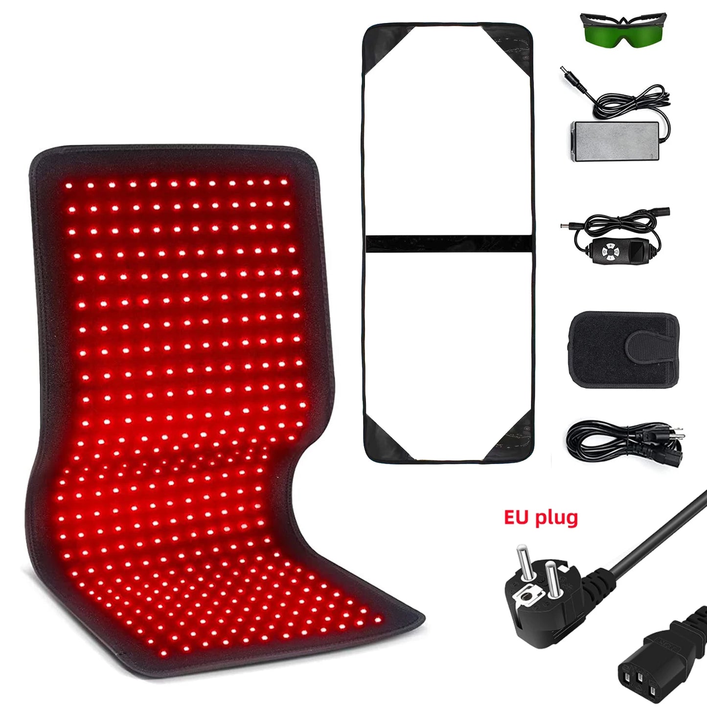 Red ＆ Infrared Therapy Belt Body Wearable Wrap heating Pad