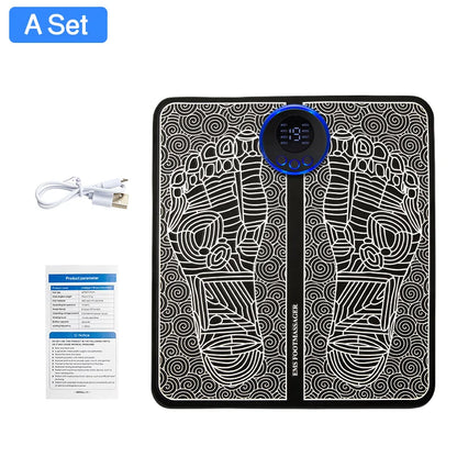 Electric EMS Foot Massager Pad Relief Pain Massage Mat