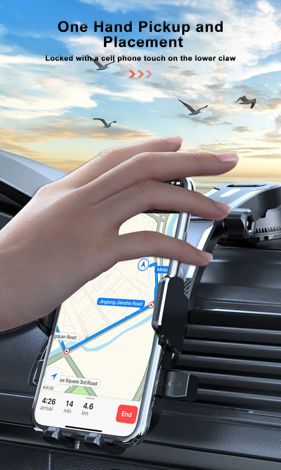 SEAMETAL Car Dashboard Phone Bracket Universal Holder