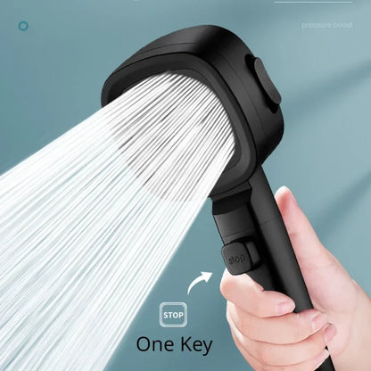 High Pressure Shower Head Water Saving 3 Modes Shower Heads