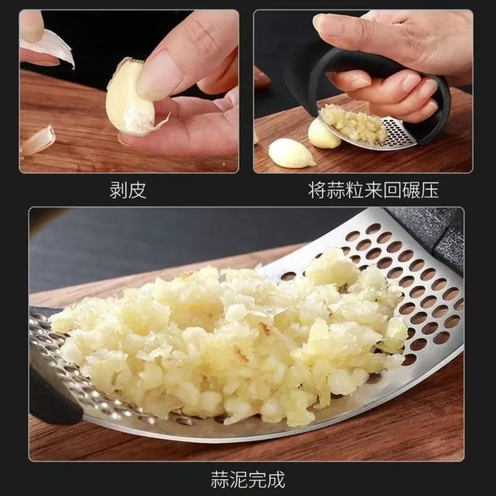 Stainless Steel Garlic Press Crusher Manual Garlic