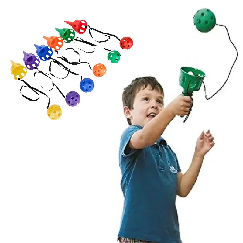 Throwing catching sensory integration game set