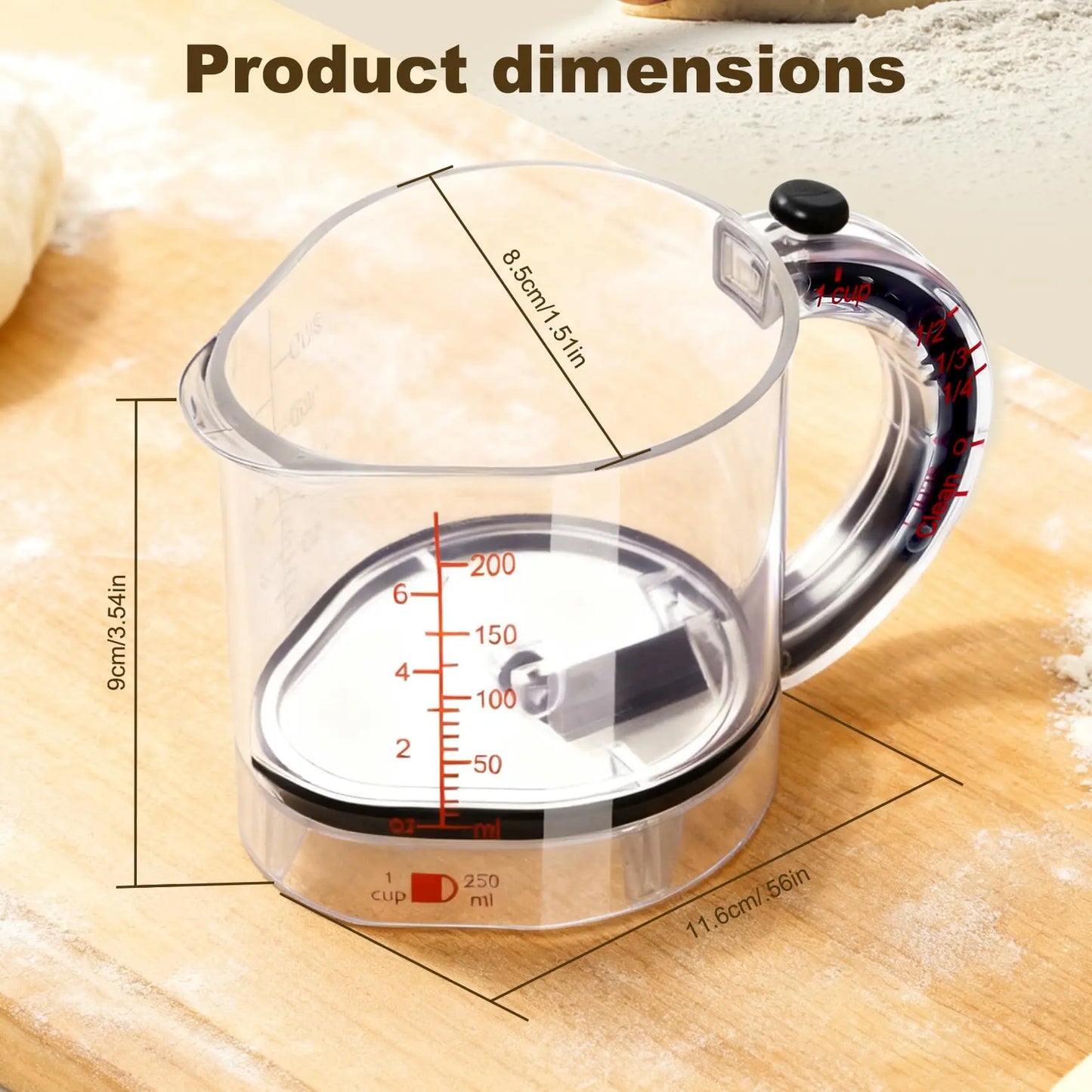 Adjustable Measuring Cup Multi-Functional Measuring Cup