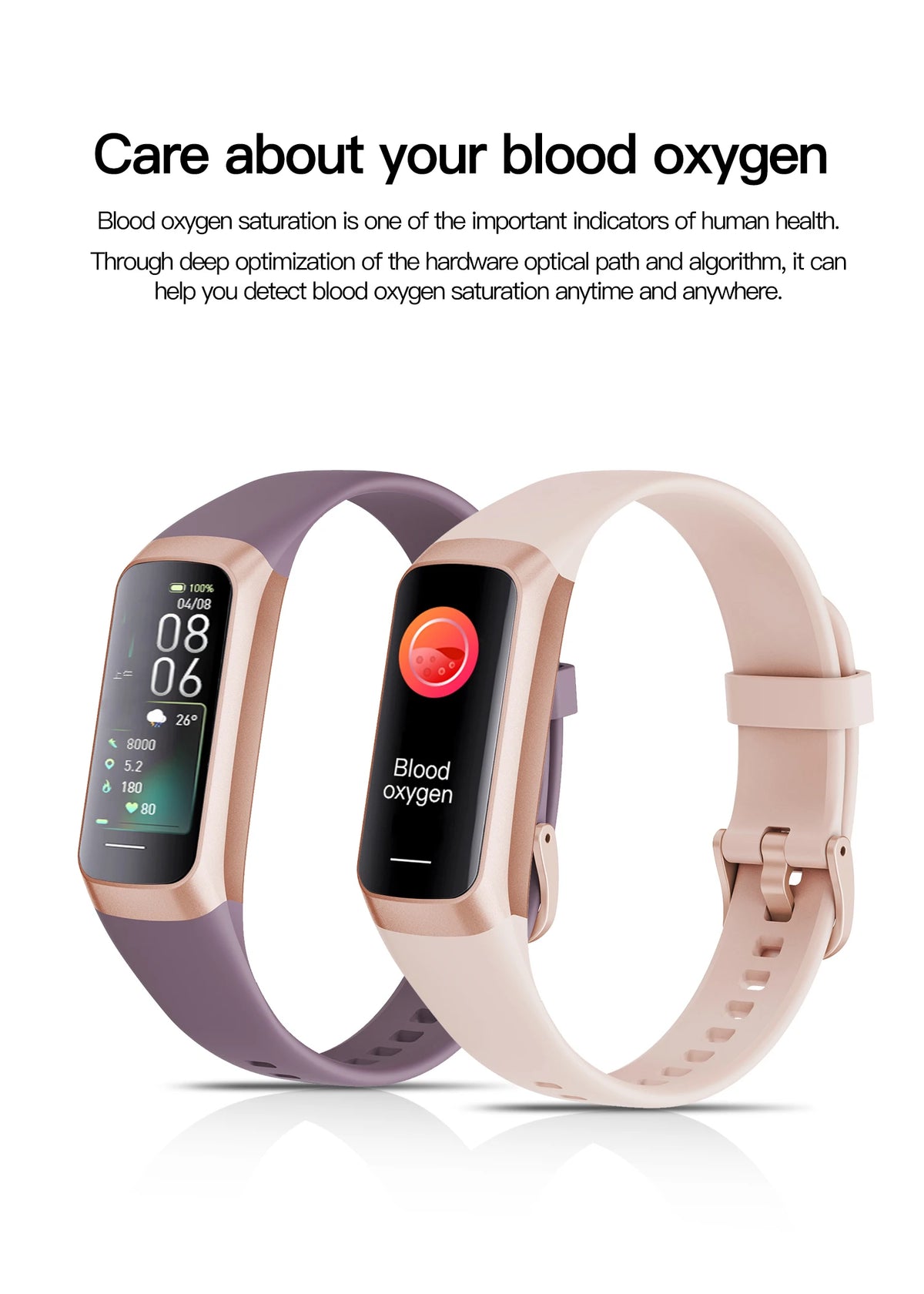 LIGE Amoled Smart Watch Smartwatch Band Women Heart Rate
