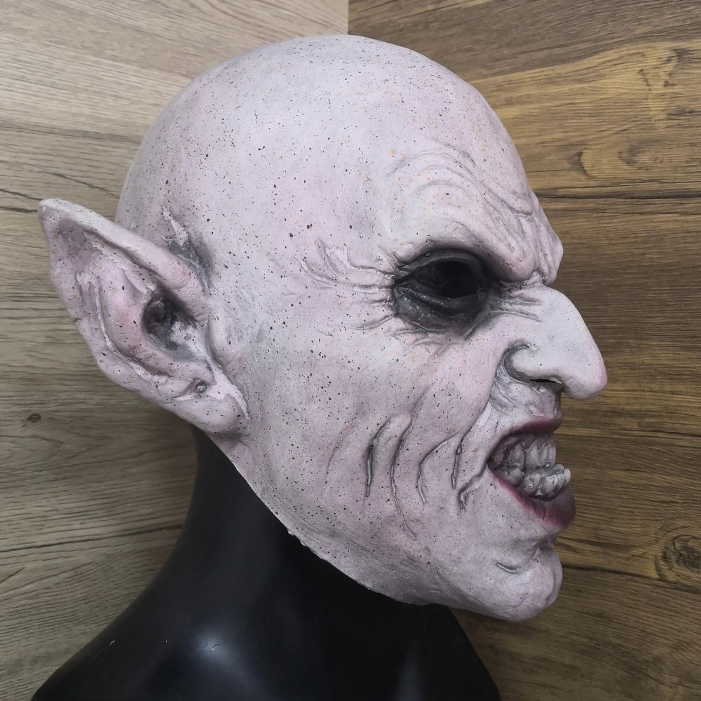 Nosferatu Grey Vampire Latex Scary Halloween Mask Terror