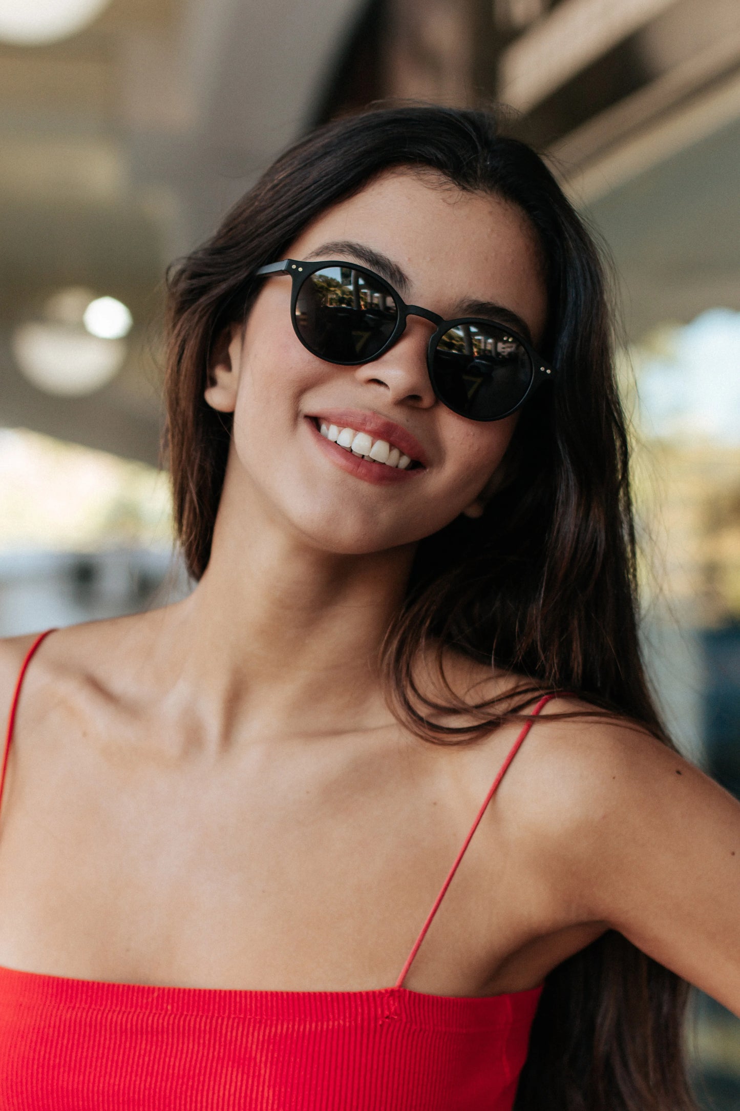 Retro Small Round Polarized Sunglasses Men Women Lightweight