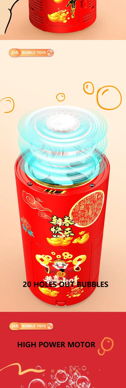 20 holes Fireworks bubble machine bubble blower