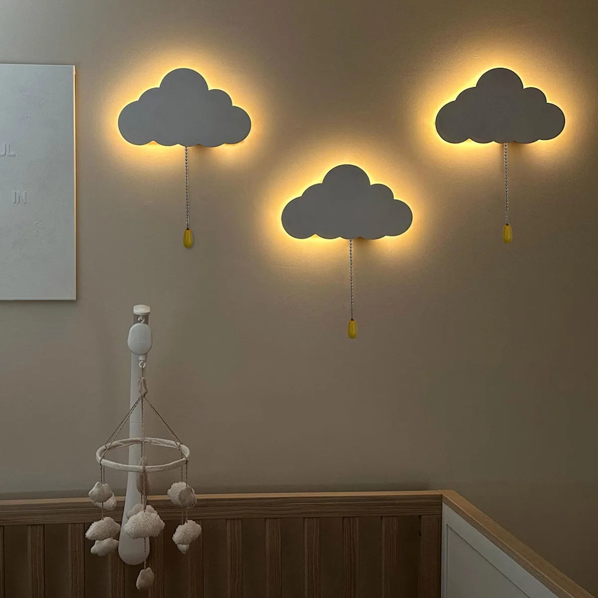 Floating Cloud Wall Lamp for Baby Nursery