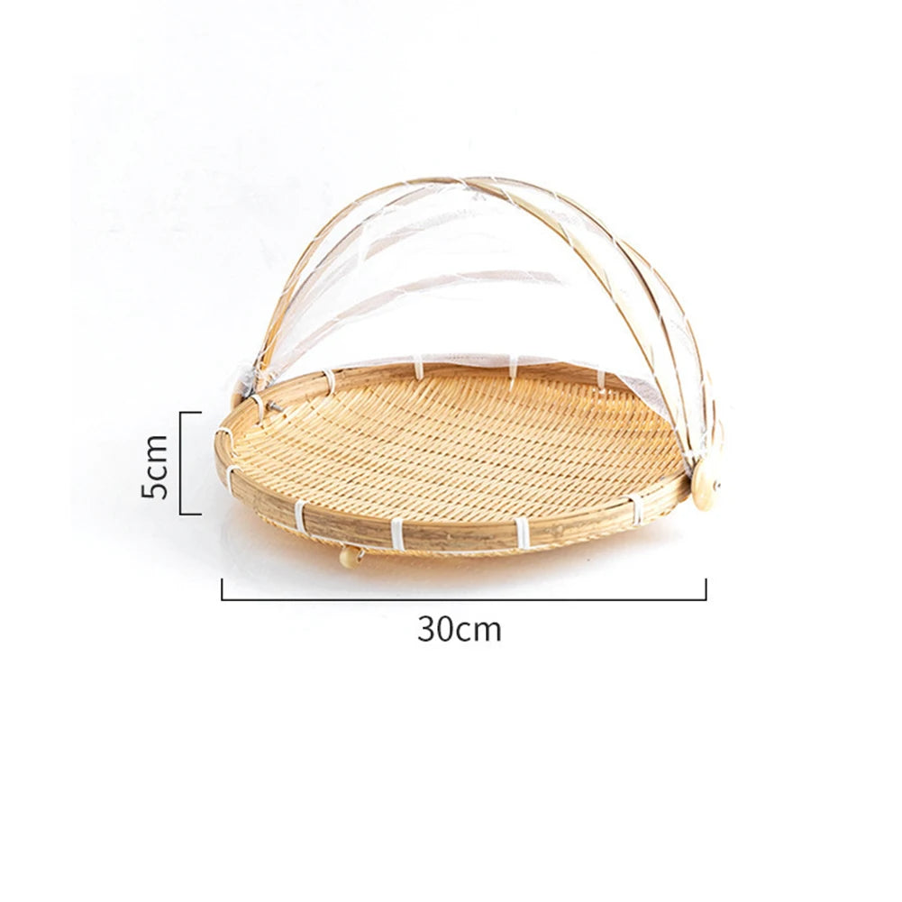 Bamboo Woven Baskets Anti-Mosquito Nets Covers