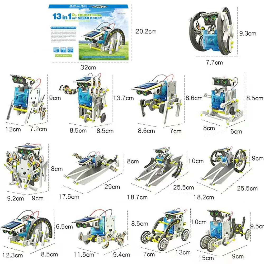 12-in-1 STEM Robot Building Kit Toys DIY Engineering Construction