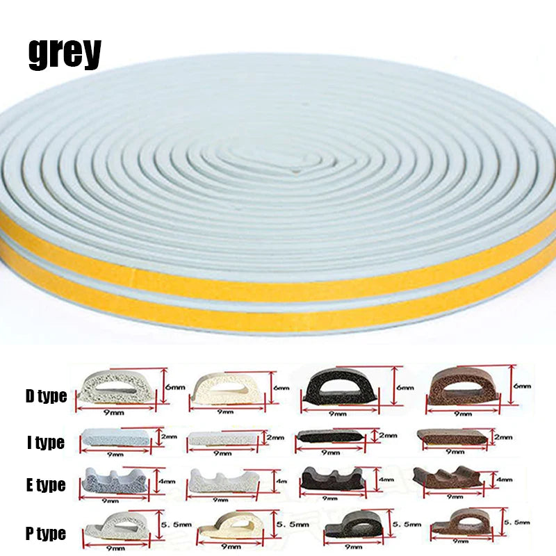 Door Insulation Seal Strip Tape Self-adhesive Acoustic