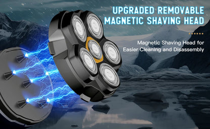 Electric Head Shavers for Bald Men 6D Magnetic Razor
