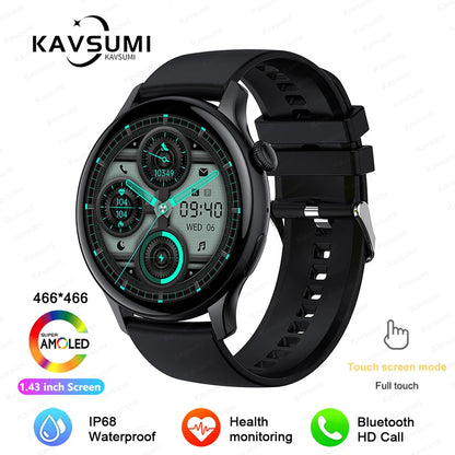 NFC Smart Watch Amoled HD GPS Track Sports Heart Rate