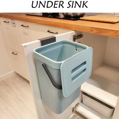 Small Plastic Trash Can Hanging Small Trash Can with Lid