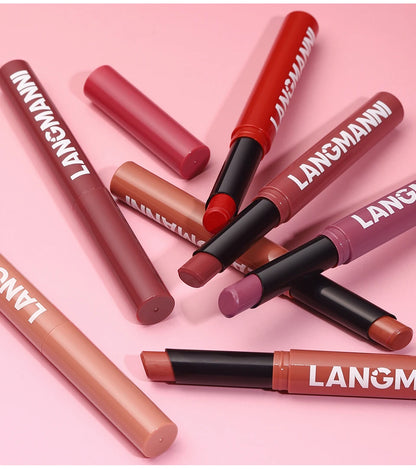 Integrated waterproof lipliner lipstick set