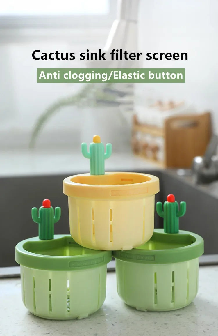 Multi-functional Cactus Sink Filter Screens kitchen