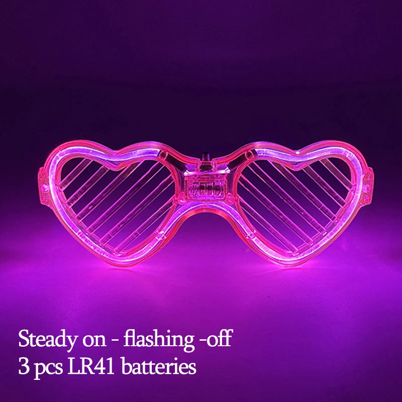 New Acrylic Luminous Glowing Cyberpunk Glasses LED Light