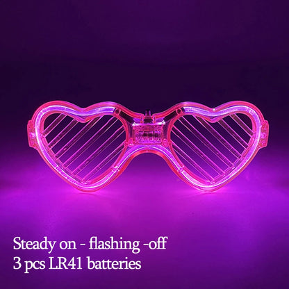 New Acrylic Luminous Glowing Cyberpunk Glasses LED Light